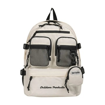 率性學院15.6吋電腦後背包-象牙白