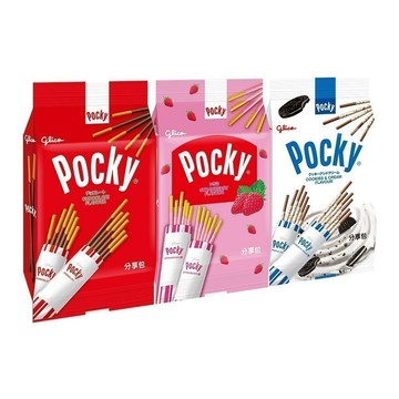 即期下殺 格力高 Pocky 百奇 巧克力棒/草莓棒/牛奶餅乾棒分享包 單入&3入組追劇零食 零食團購 日本零食