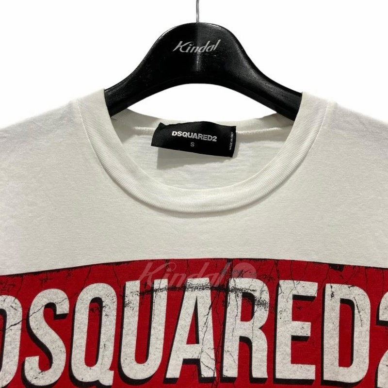 DSQUARED2 ホワイト Tシャツ S DSQUARED2]AMORE T-SHIRT/WHITE