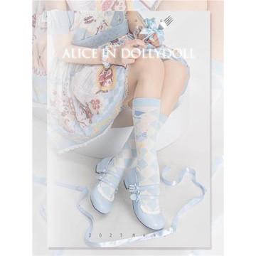 哆莉豆 小甜茶 原創Lolita鞋勺子叉花邊洛麗塔圓頭低跟甜品女仆鞋