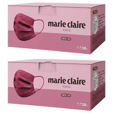 marie claire 美麗佳人 口罩 17.5 x 9.5cm  莓果桃  30片  2盒