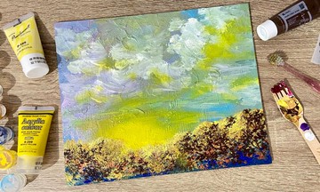 日出曙光 壓克力原創作品