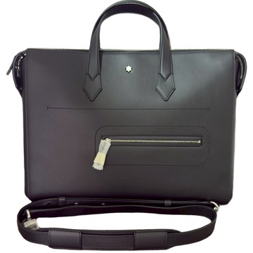 【MONTBLANC 萬寶龍】Soft系列薄公文包(軟皮 荔枝紋 130043)