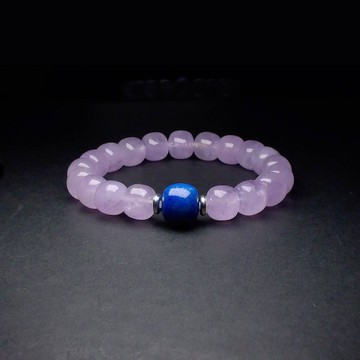 青金石搭配薰衣草紫水晶 男手鍊 男手環 手鏈 手鍊男 QBR-00062