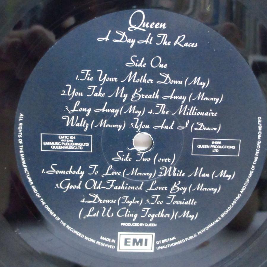 QUEEN-A Day At The Races (UK オリジナル LP ダイカットインナー マット見開ジャケ)