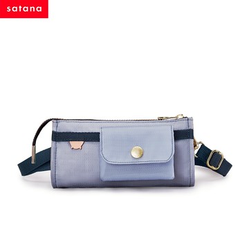 【satana】Soldier 長夾斜背包/多隔層斜肩包-沁心藍(SOS2555-202)