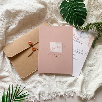 結婚書約三件套組_迷幻森林款丨戶政事務所適用丨結婚書約夾