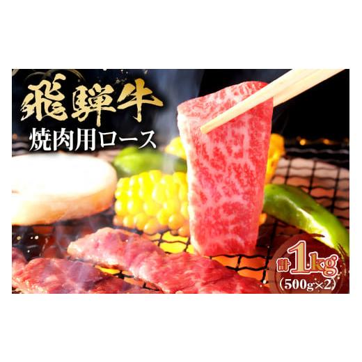 ふるさと納税 岐阜県 可児市 飛騨牛　焼肉用ロース1kg（500ｇ×2）