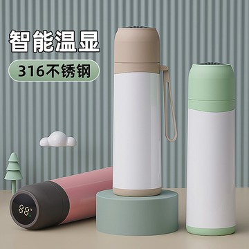 智能保溫杯女學生可愛杯子簡約清新森系創意水杯創意個性ins茶杯