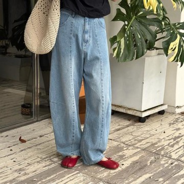 (免運)星野家日單 torowee 自主品牌 輕薄水洗 百搭 修飾腿型 牛仔褲