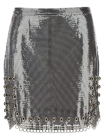 Rabanne Metallic Mesh Skirt