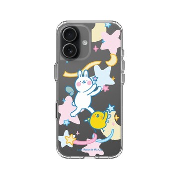 iPhone 17 Clear Case（相機按鈕） 透明 - 懶散兔與啾先生 Lazy Rabbit and Mr.Chu - 魔法