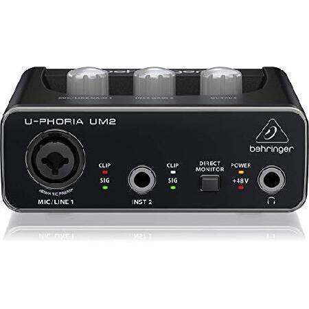 ベリンガー 2入力2出力 USBオーディオインターフェース ブラック 1-Channel UM2 U-PHORIA　並行輸入