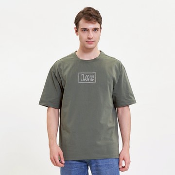 Lee 男款 Oversized 長框LOGO 寬鬆 短袖T恤 | Modern