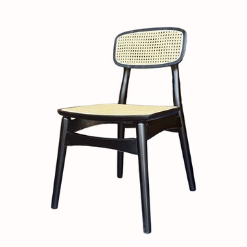 藤編餐椅｜實木藤編蝴蝶椅｜侘寂風餐椅・咖啡廳餐椅 CH097