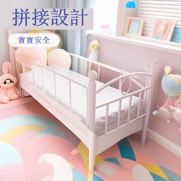 【台灣公司 可打統編】免運 拼接床兒童床帶護欄鐵藝嬰兒拼床寶寶床小床加寬床邊床簡約現代床 可開發票 全館五折 工廠現貨直銷 新品特價 b9188