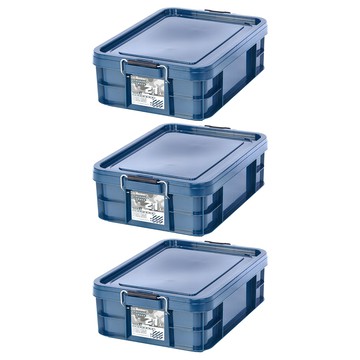 KEYWAY 聯府 強固型掀蓋整理箱 YKK212  21L  藍  3個