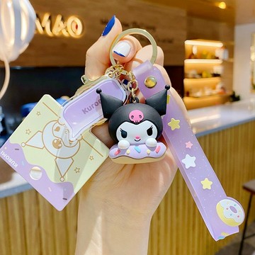 可愛吊飾🎀 卡通三麗鷗鑰匙扣女可愛美樂蒂庫洛米鑰匙掛件創意書包掛飾鑰匙鏈 背包吊飾 包包掛件