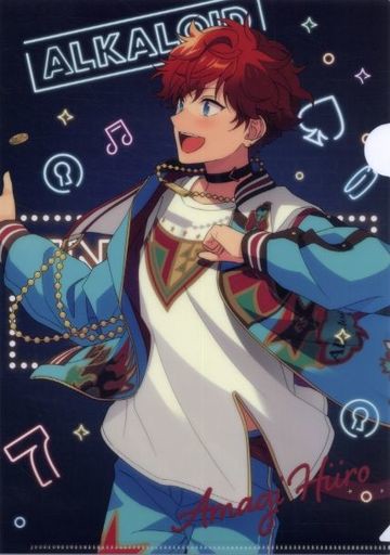 天城一彩ES 7 th Anniv.A4霓虹燈透明文件夾偶像夢幻祭！