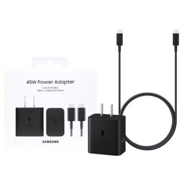 Samsung 三星 原廠新款 45W閃充+1.8m 5A雙Type C線組-支援S25 S24系列【T4511/盒裝】