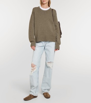 The Row Tyler suede ankle boots