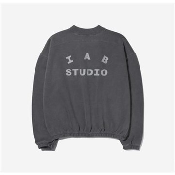 特價韓代IAB STUDIO圓領衛衣套裝加絨撞色男女同款運動休閑套頭