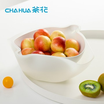 茶花CHAHUA - Ag+銀離子抗菌雙耳式雙層瀝水籃