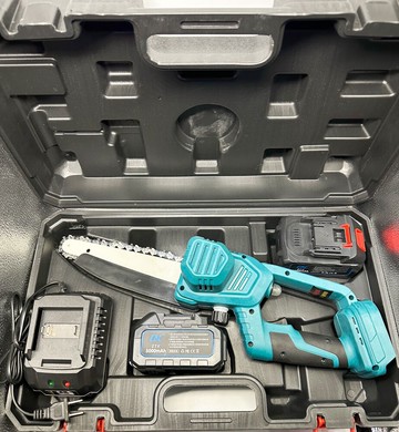 鋰電無刷電鏈鋸 城邦(牧田款) 21v雙電 8吋 5.0ah +兩條鍊條