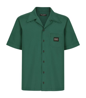 Dolce & Gabbana Logo Plaque Short-Sleeve Shirt
