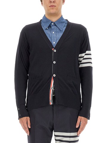 thom browne 4bar stripe cardigan