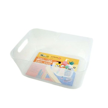 (網路限定販售)  台灣製-透明文青整理盒(大)35*26*15cm