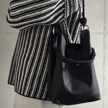 日用包 S 黑 真皮 托特包