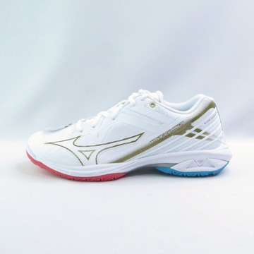 MIZUNO 71GA244324 WAVE CLAW 3 男女 排羽球鞋 3E寬楦 白x金銀藍紅【iSport愛運動】