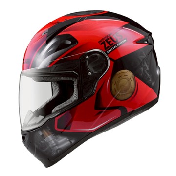 ZEUS 瑞獅 ZS-811 AL39 彩繪 珍珠黑/紅 通風透氣 全罩 安全帽