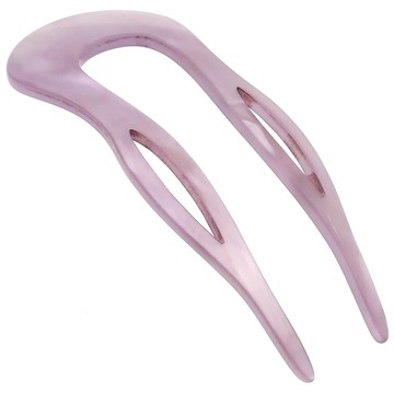 預購 章小蕙Camila Paris法國法式紫色U型盤髮夾髮簪88mm