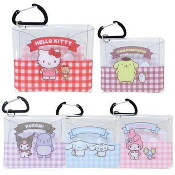 小禮堂 Sanrio 三麗鷗 透明小物收納包附扣環 (小夥伴款) Kitty 美樂蒂 酷洛米 大耳狗