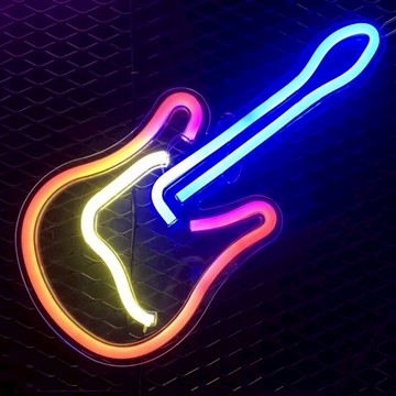 搖滾吉他手【Light in Plan O】造型背板霓虹燈 - 吉他 居家 餐廳 燈飾擺飾 創意無限 開店禮 生日禮