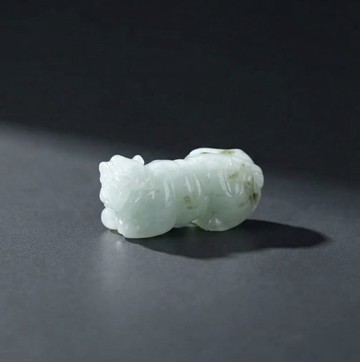 冰糯種飄綠花翡翠老虎 | 天然A貨翡翠 | 送禮