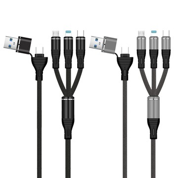 SHOWHAN 新款 PD 100W二拖三編織快充充電線1.2m