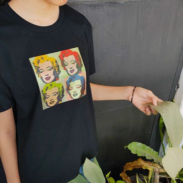 【組合】夢露 戀人名畫系列純棉T+帆布袋