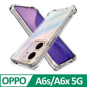 OPPO A6x 5G TPU 新四角透明防撞手機殼