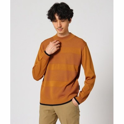 タケオキクチ モックネックシャドーボーダーニット メンズ マスタード 03 L Takeo Kikuchi 通販 Lineポイント最大get Lineショッピング
