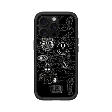 iPhone 16 Pro Mod NX 黑 - KID - 黑色線框迷彩