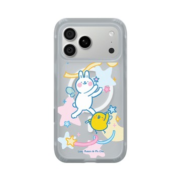 iPhone 18 Pro Max AirX 流變灰 - 懶散兔與啾先生 Lazy Rabbit and Mr.Chu - 魔法