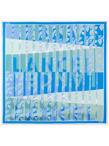 Lancel - Horizon-print silk scarf - women - Silk - One Size - Blue