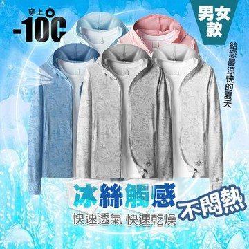 QIDINA 冰絲親膚輕薄時尚遮陽透氣防曬外套-F