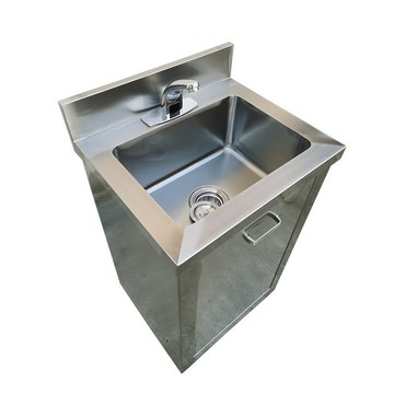 潔凈清洗池不銹鋼304水池手術室凈化車間感應腳踏洗手池單雙水槽[DD160109]