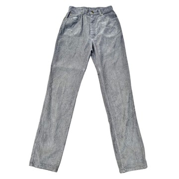 復古 80 年代 Lee Riders 灰色燈芯絨褲 美國 Talon 拉鍊