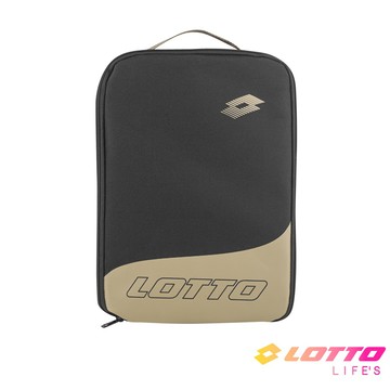 【LOTTO】輕量多用途鞋袋-黑/軍綠