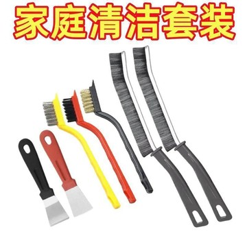 臺灣最低🛒清潔五件套廚房小鏟子鋼絲縫隙刷多功能工具刷子家用清洗刷鍋神器FA